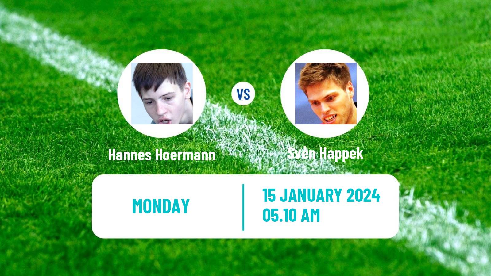Table tennis Challenger Series Men Hannes Hoermann - Sven Happek