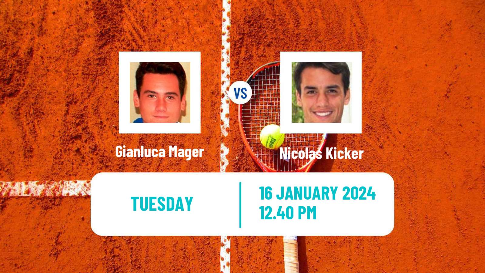 Tennis Buenos Aires 2 Challenger Men Gianluca Mager - Nicolas Kicker