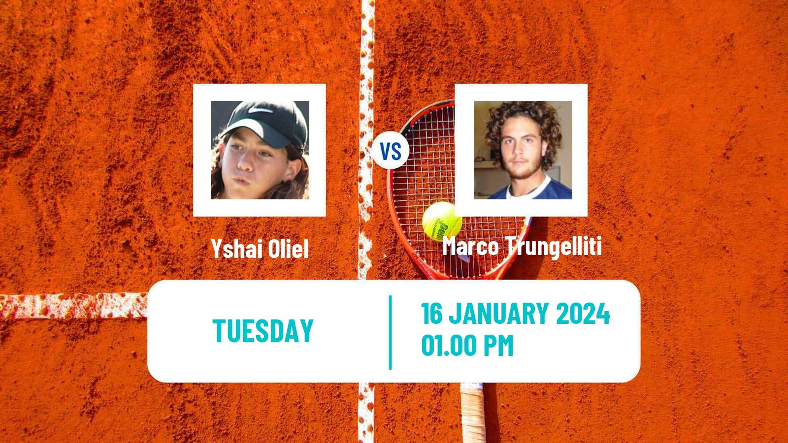 Tennis Indian Wells Challenger Men Yshai Oliel - Marco Trungelliti