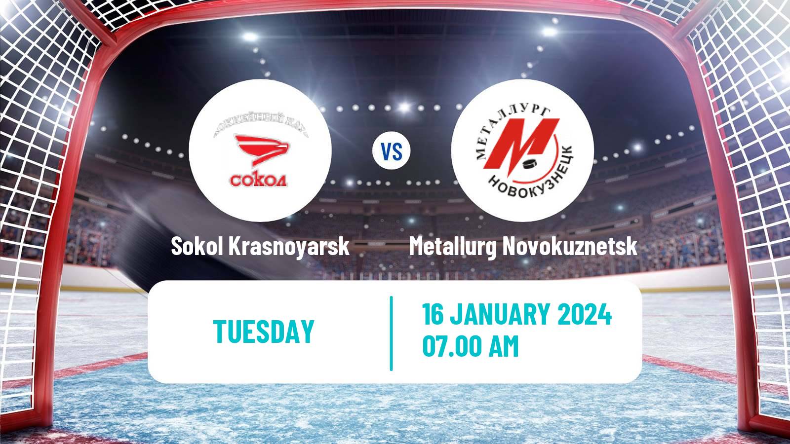 Hockey VHL Sokol Krasnoyarsk - Metallurg Novokuznetsk