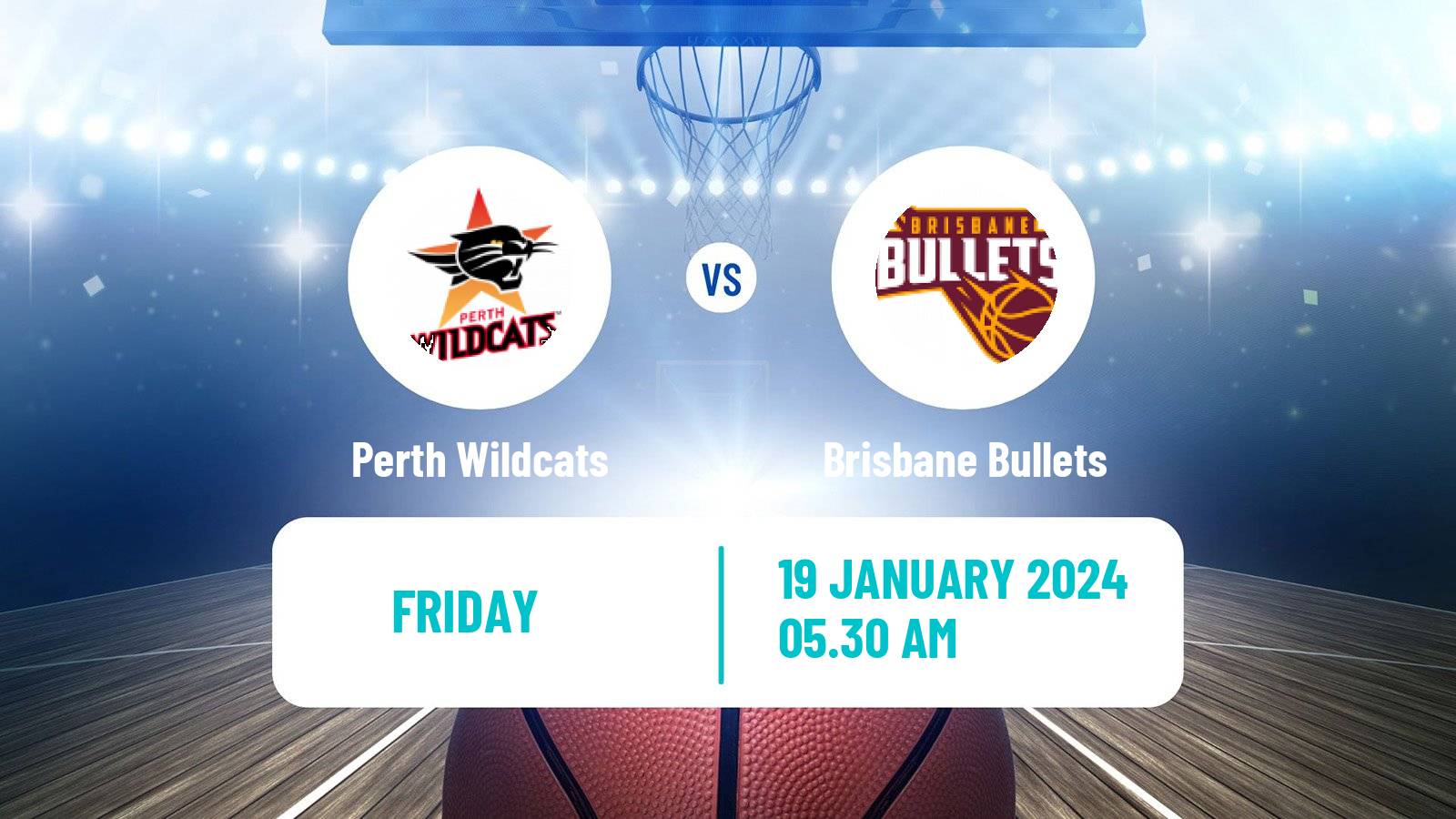 Basketball Australian NBL Perth Wildcats - Brisbane Bullets