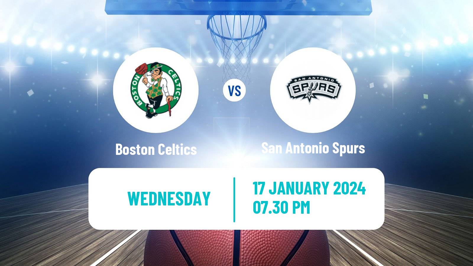Basketball NBA Boston Celtics - San Antonio Spurs