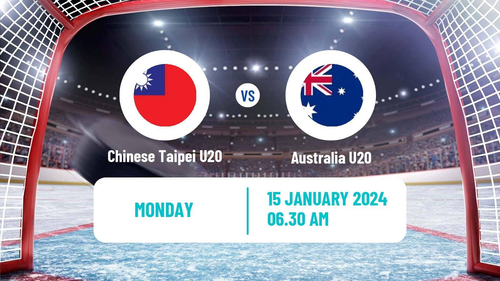 Hockey IIHF World U20 Championship IIB Chinese Taipei U20 - Australia U20
