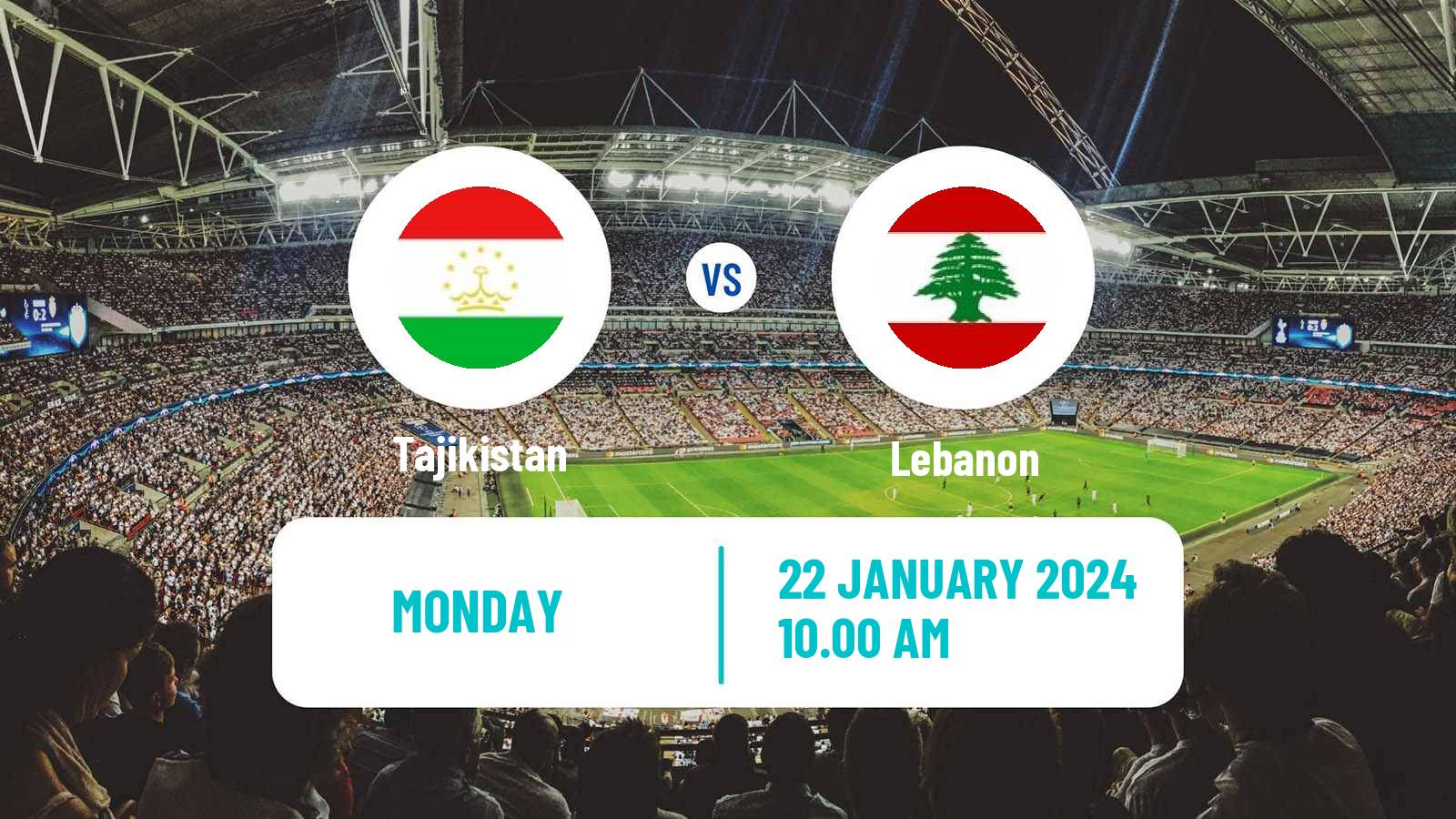 Soccer Asian Cup Tajikistan - Lebanon