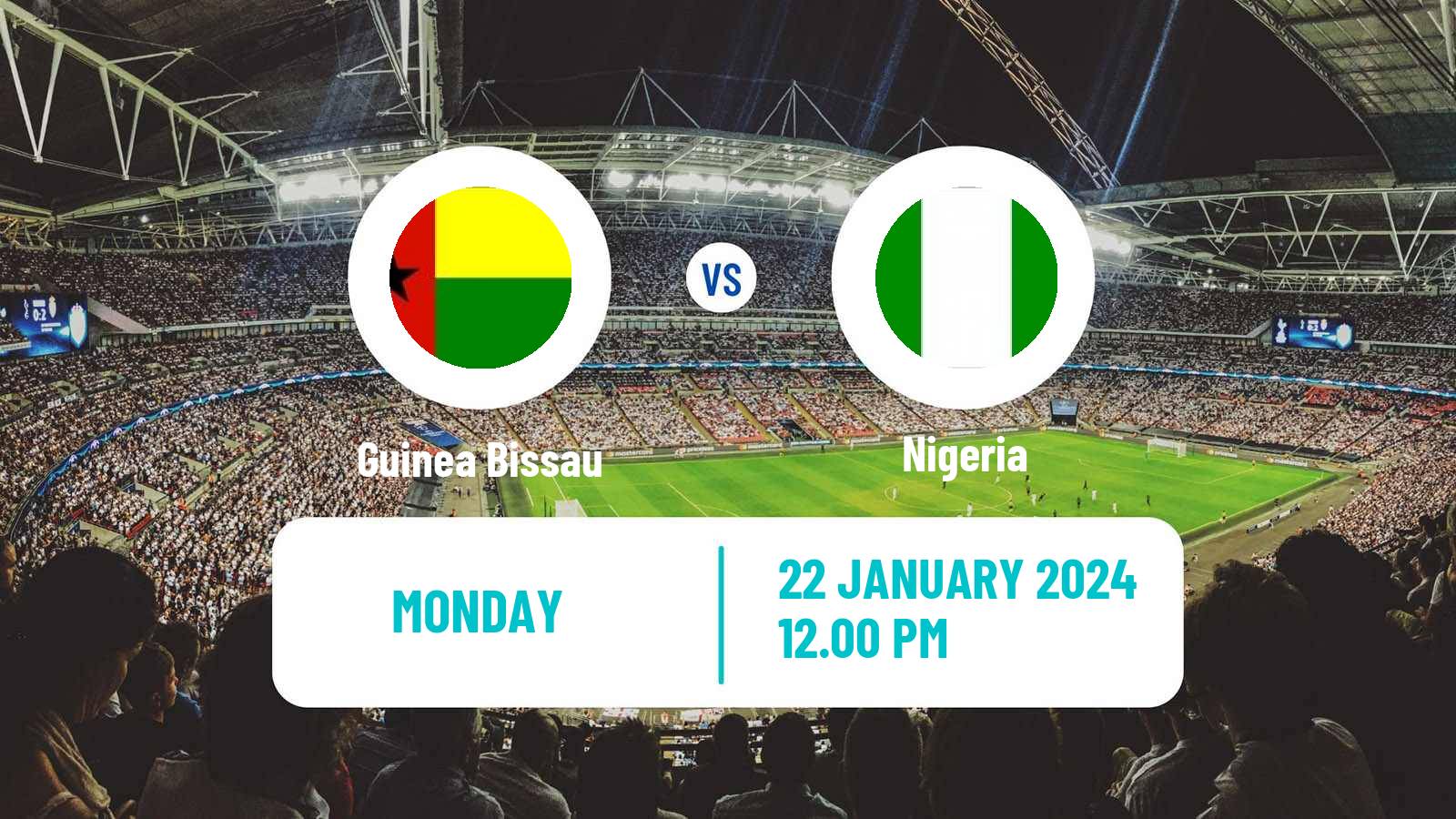 Soccer Africa Cup of Nations Guinea Bissau - Nigeria