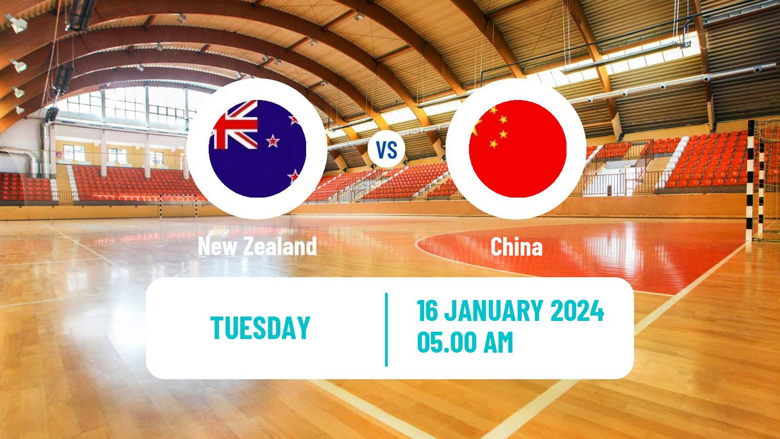 Handball Asian Championship Handball New Zealand - China