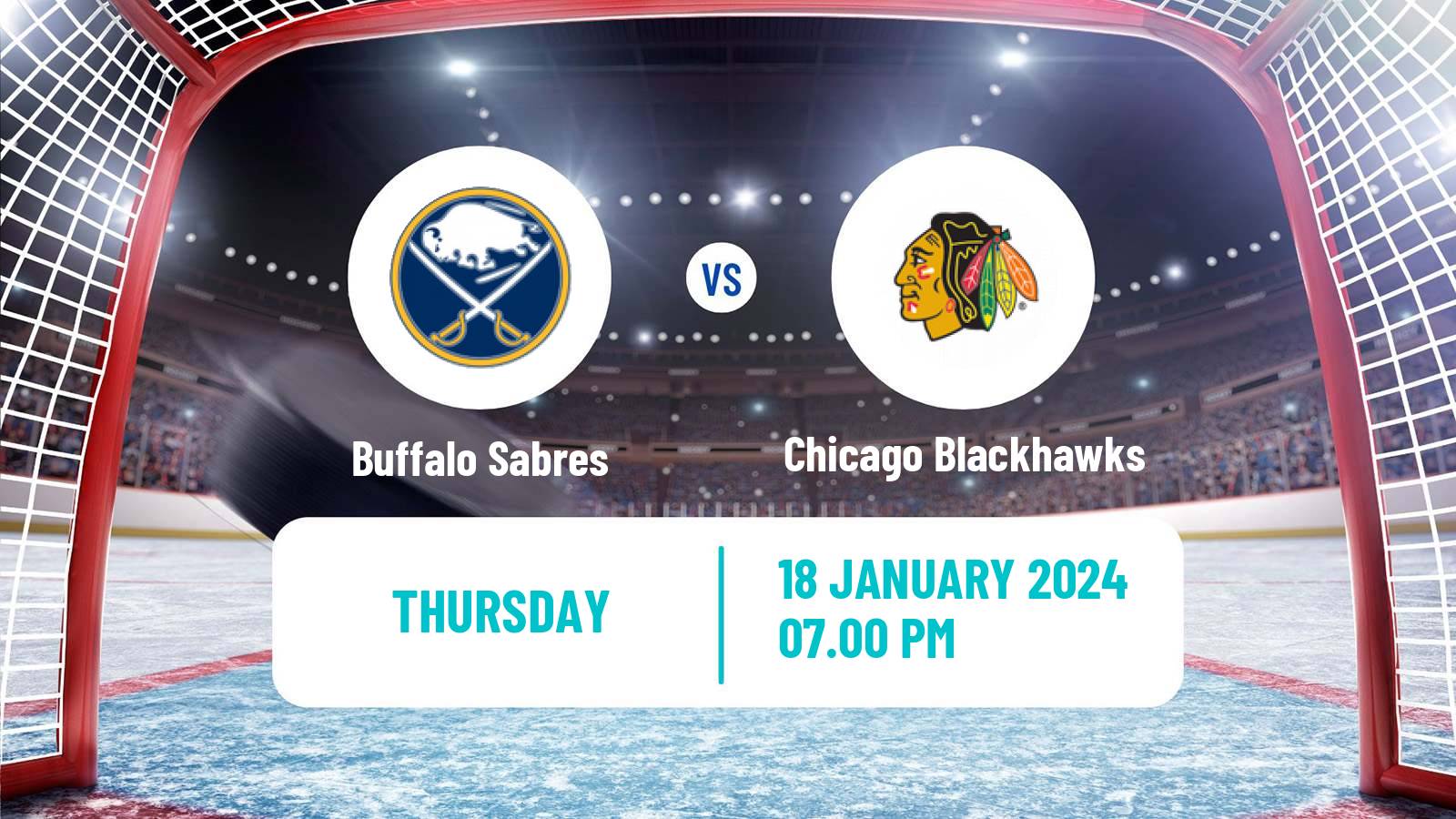 Hockey NHL Buffalo Sabres - Chicago Blackhawks