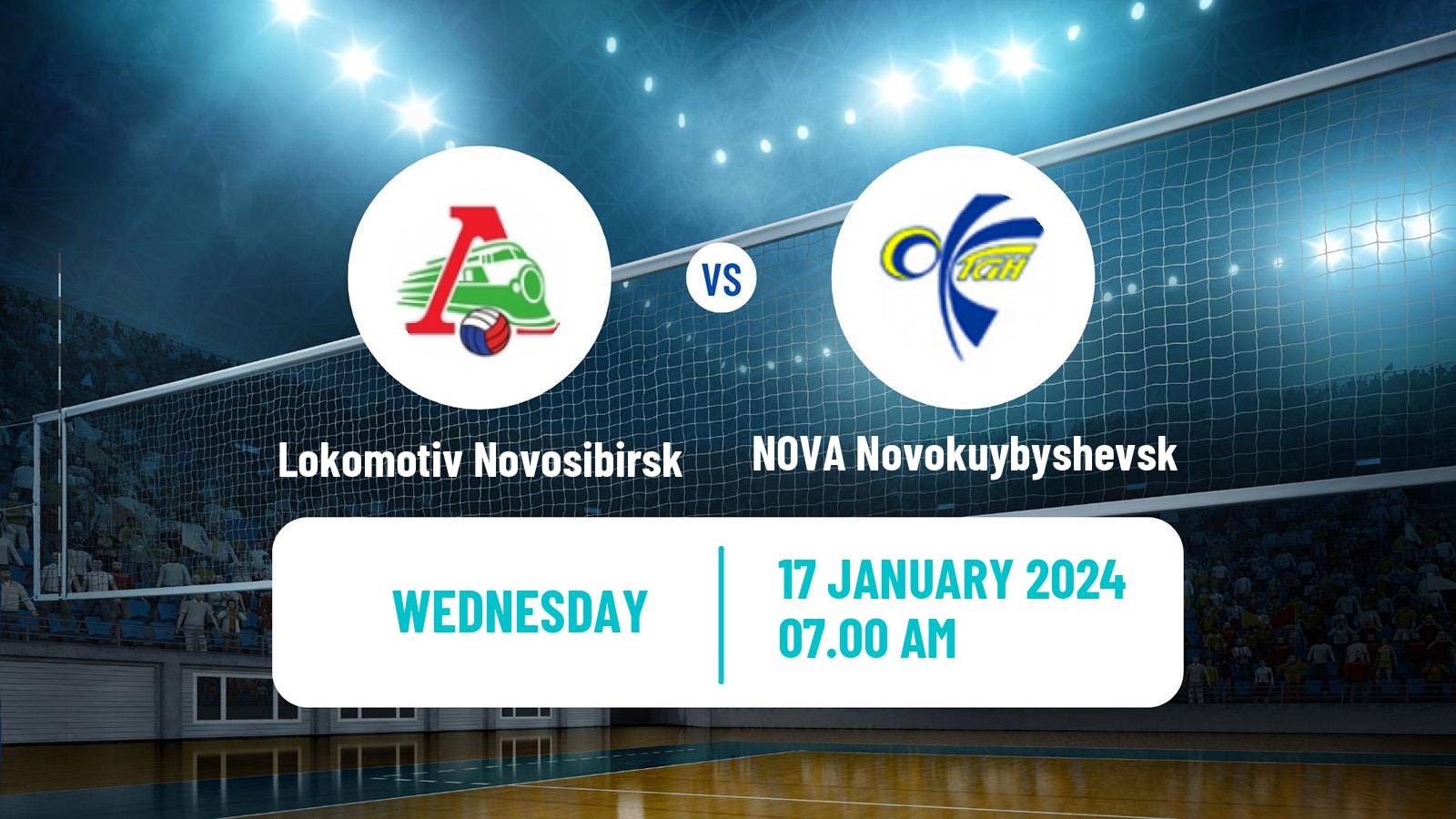 Volleyball Russian Super League Volleyball Lokomotiv Novosibirsk - NOVA Novokuybyshevsk