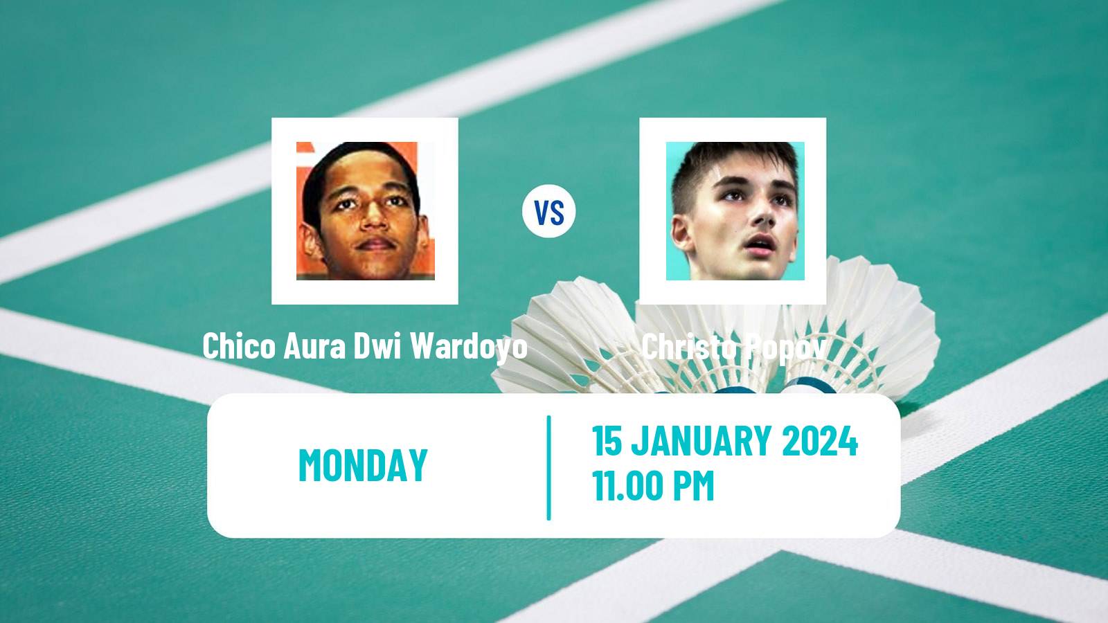Badminton BWF World Tour India Open Men Chico Aura Dwi Wardoyo - Christo Popov