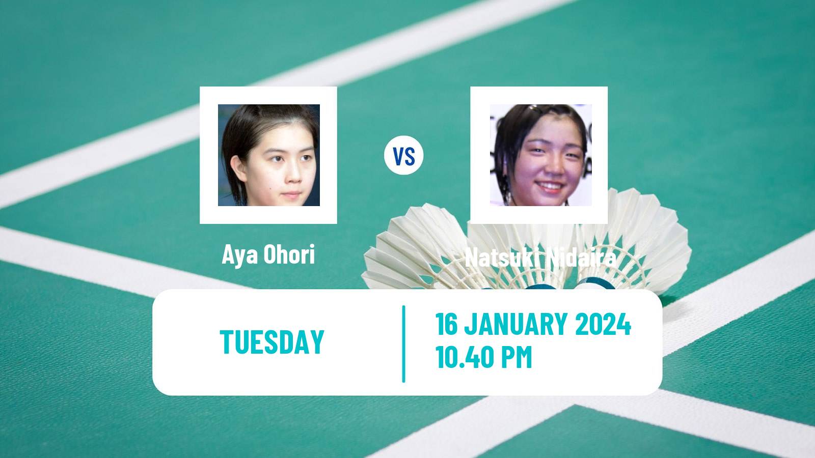 Badminton BWF World Tour India Open Women Aya Ohori - Natsuki Nidaira