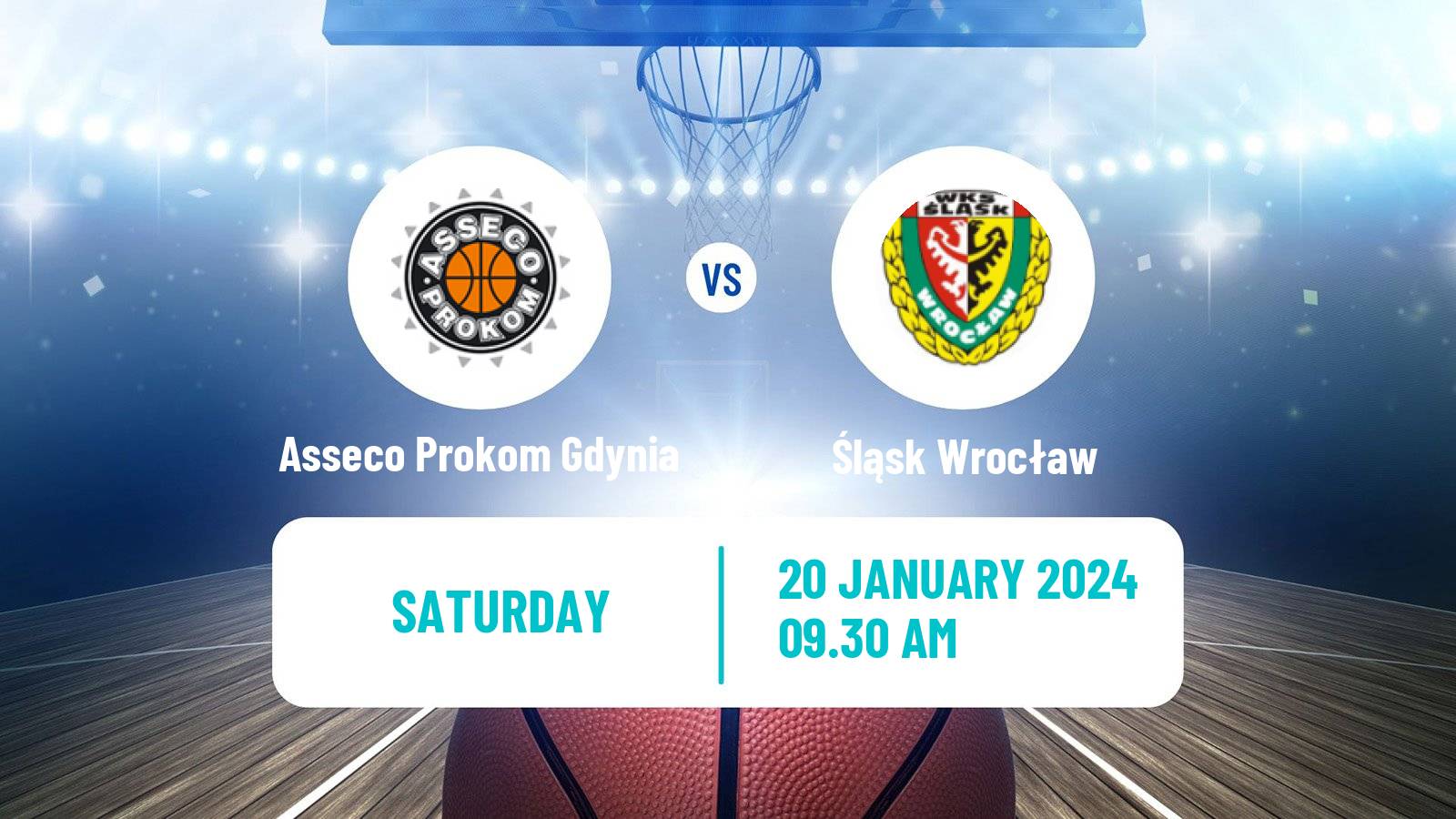 Basketball Polish Basket Liga Asseco Prokom Gdynia - Śląsk Wrocław
