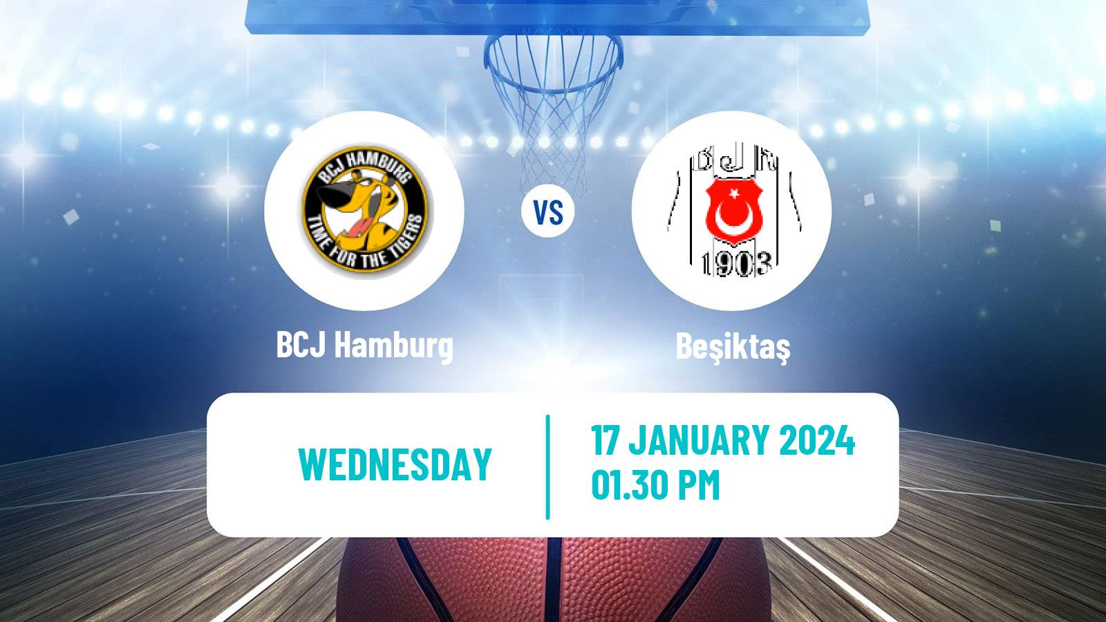 Basketball Eurocup BCJ Hamburg - Beşiktaş