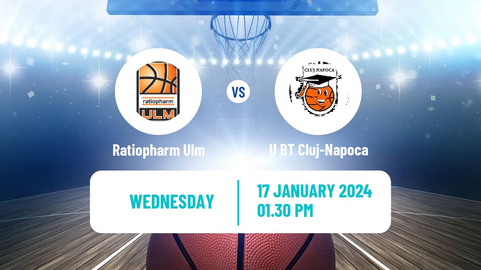 Basketball Eurocup Ratiopharm Ulm - U BT Cluj-Napoca