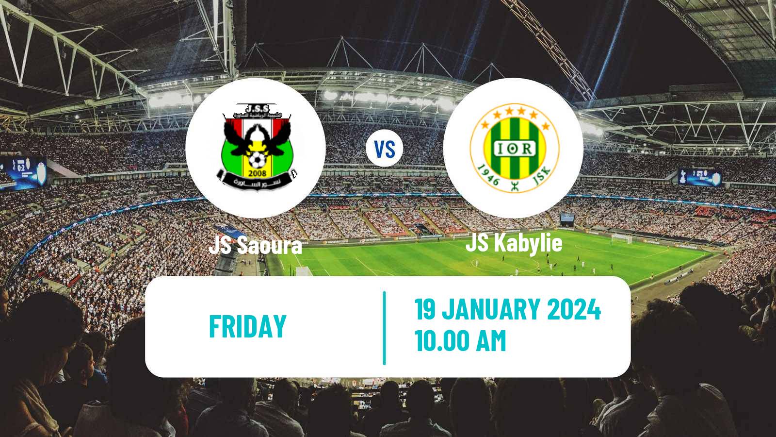 Soccer Algerian Ligue 1 Saoura - Kabylie