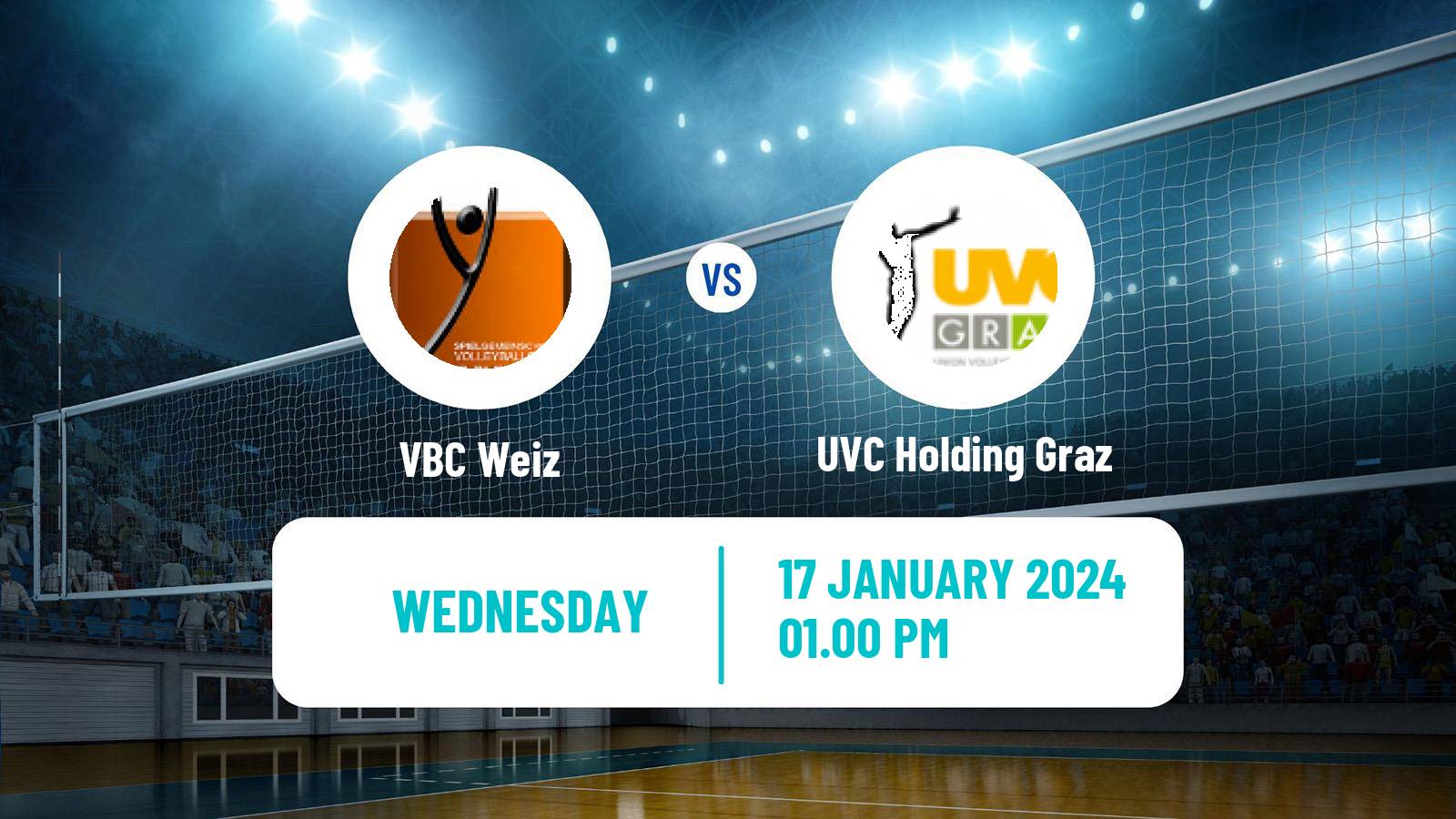 Volleyball Austrian Volley League Weiz - UVC Holding Graz