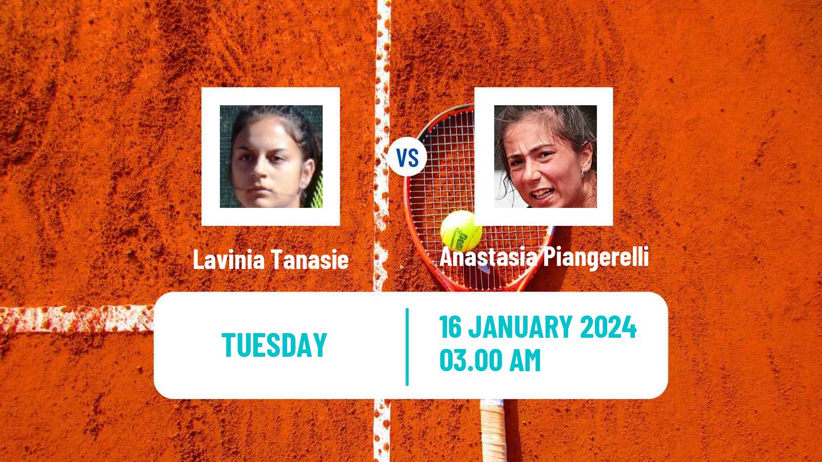 Tennis ITF W50 Antalya Women Lavinia Tanasie - Anastasia Piangerelli