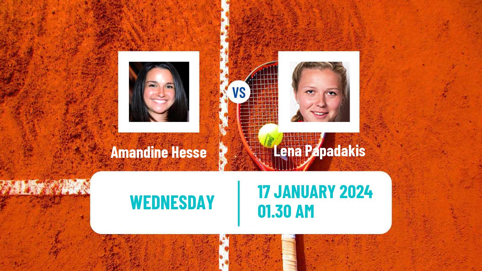 Tennis ITF W50 Bengaluru Women Amandine Hesse - Lena Papadakis