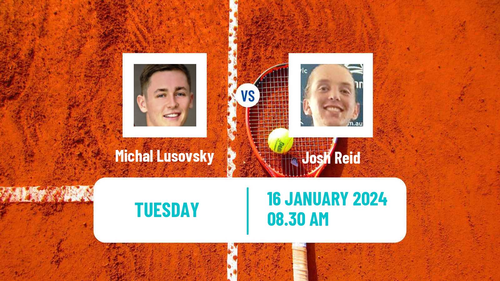 Tennis ITF M25 Doha Men Michal Lusovsky - Josh Reid