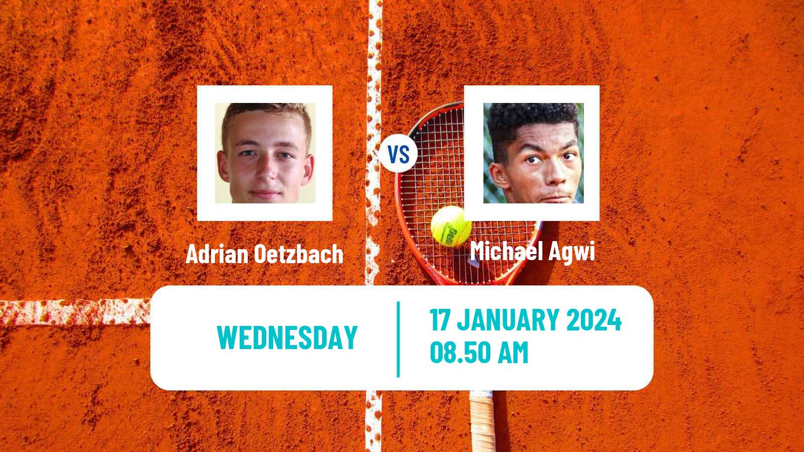 Tennis ITF M15 Cadolzburg Men Adrian Oetzbach - Michael Agwi