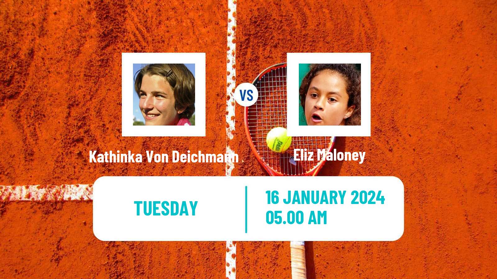 Tennis ITF W35 Sunderland Women Kathinka Von Deichmann - Eliz Maloney