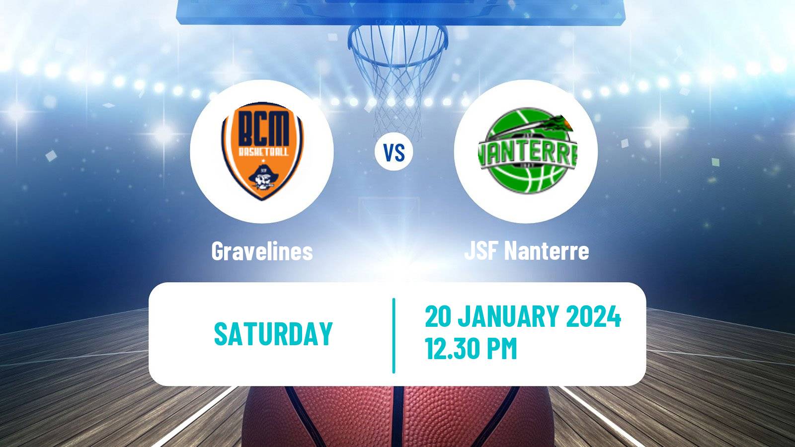 Basketball French LNB Gravelines - Nanterre