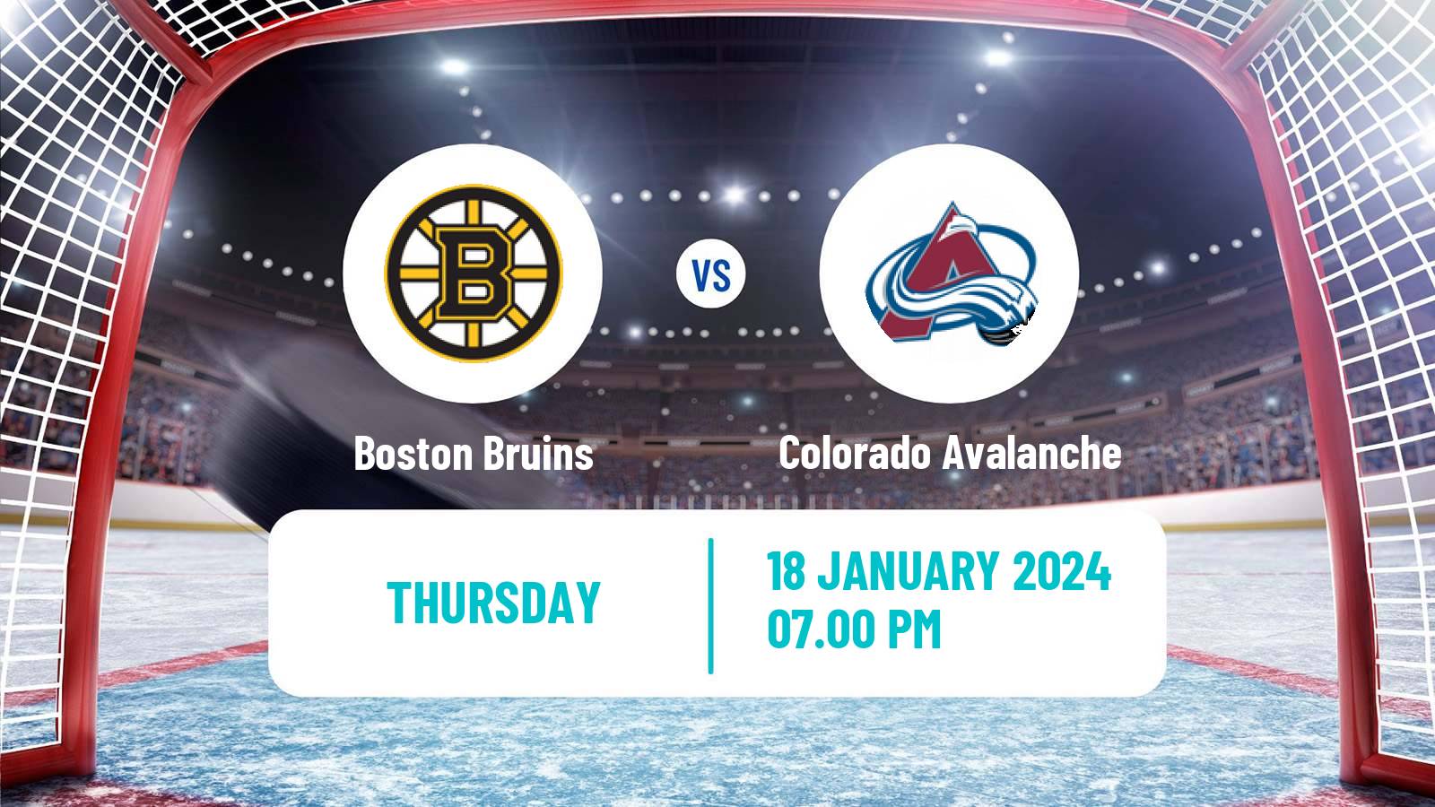 Hockey NHL Boston Bruins - Colorado Avalanche