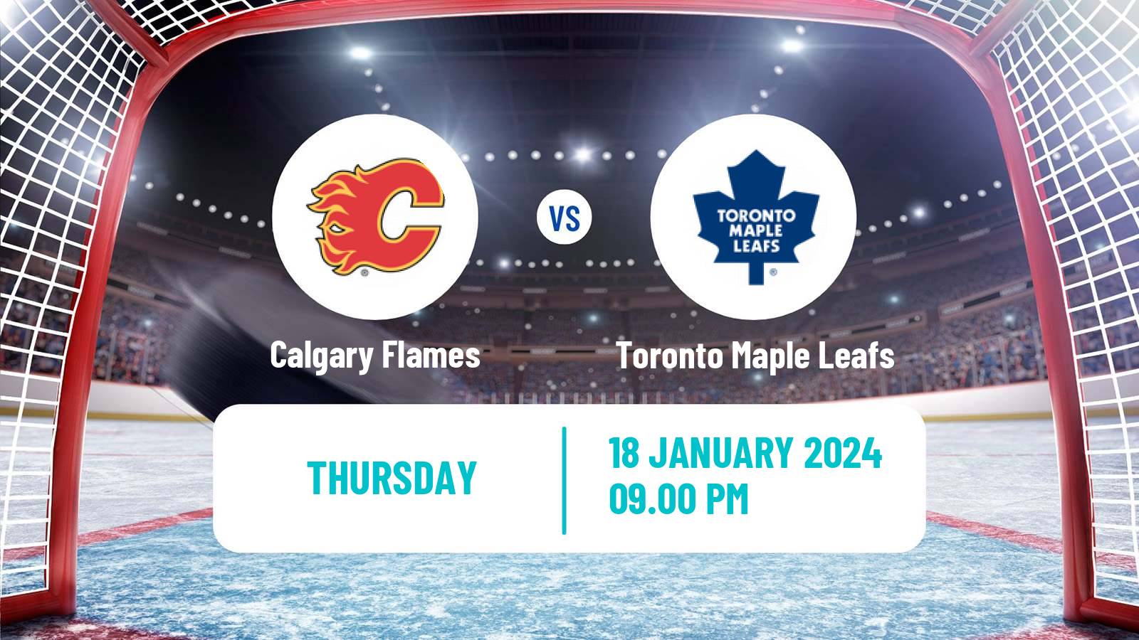 Hockey NHL Calgary Flames - Toronto Maple Leafs