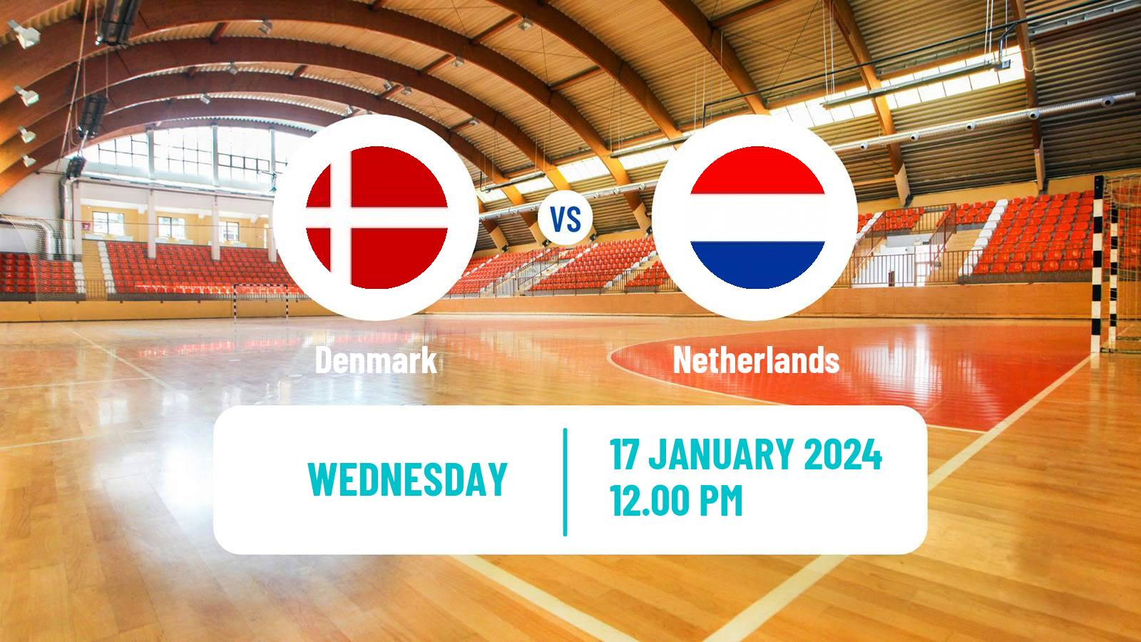 Handball Handball European Championship Denmark - Netherlands