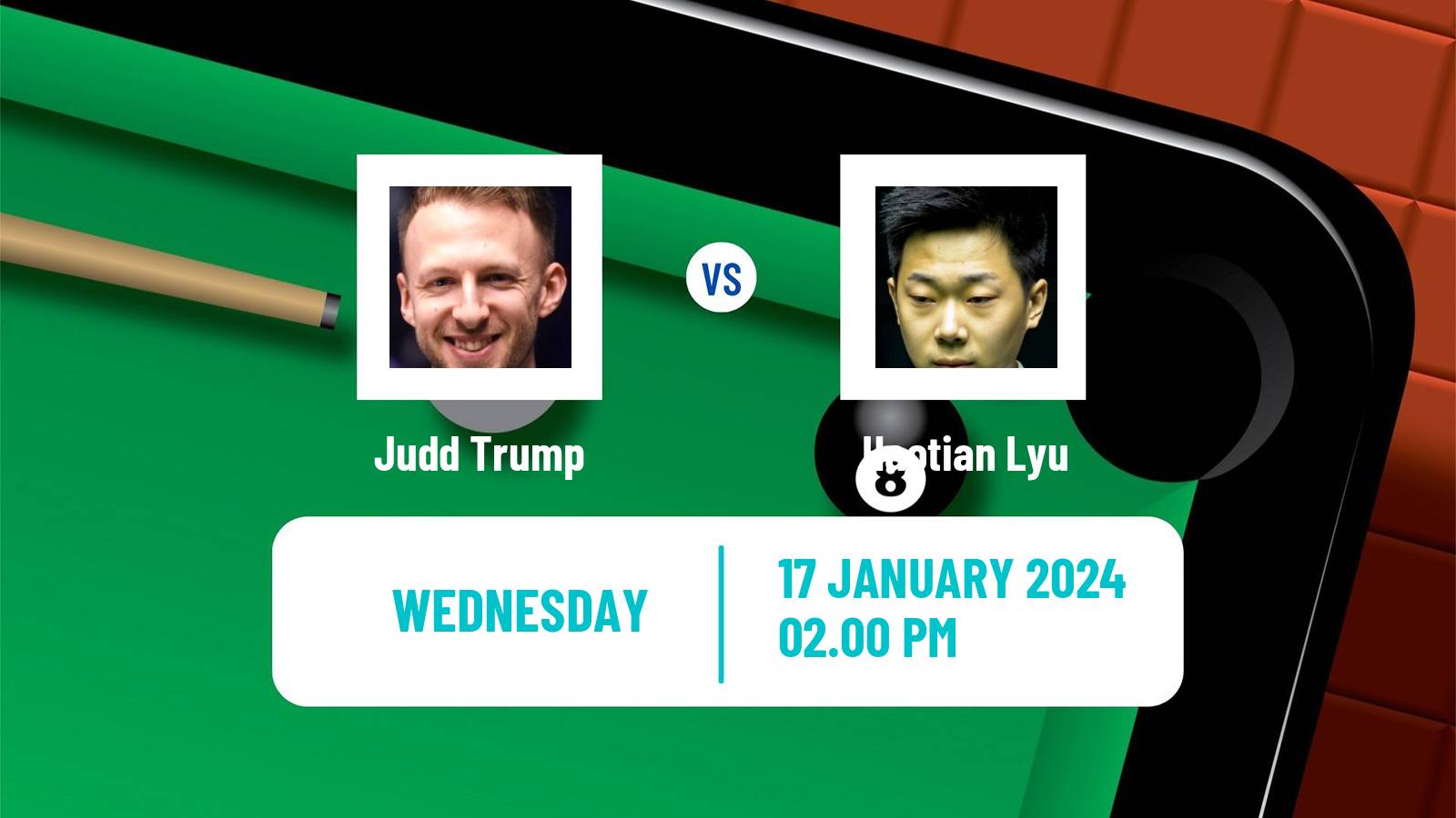 Snooker World Grand Prix Judd Trump - Haotian Lyu