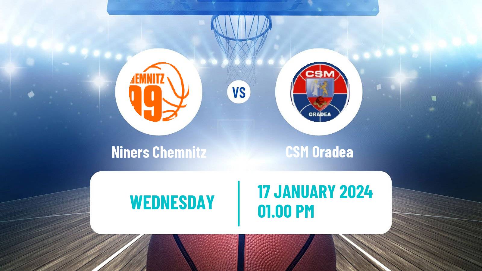 Basketball FIBA Europe Cup Niners Chemnitz - CSM Oradea
