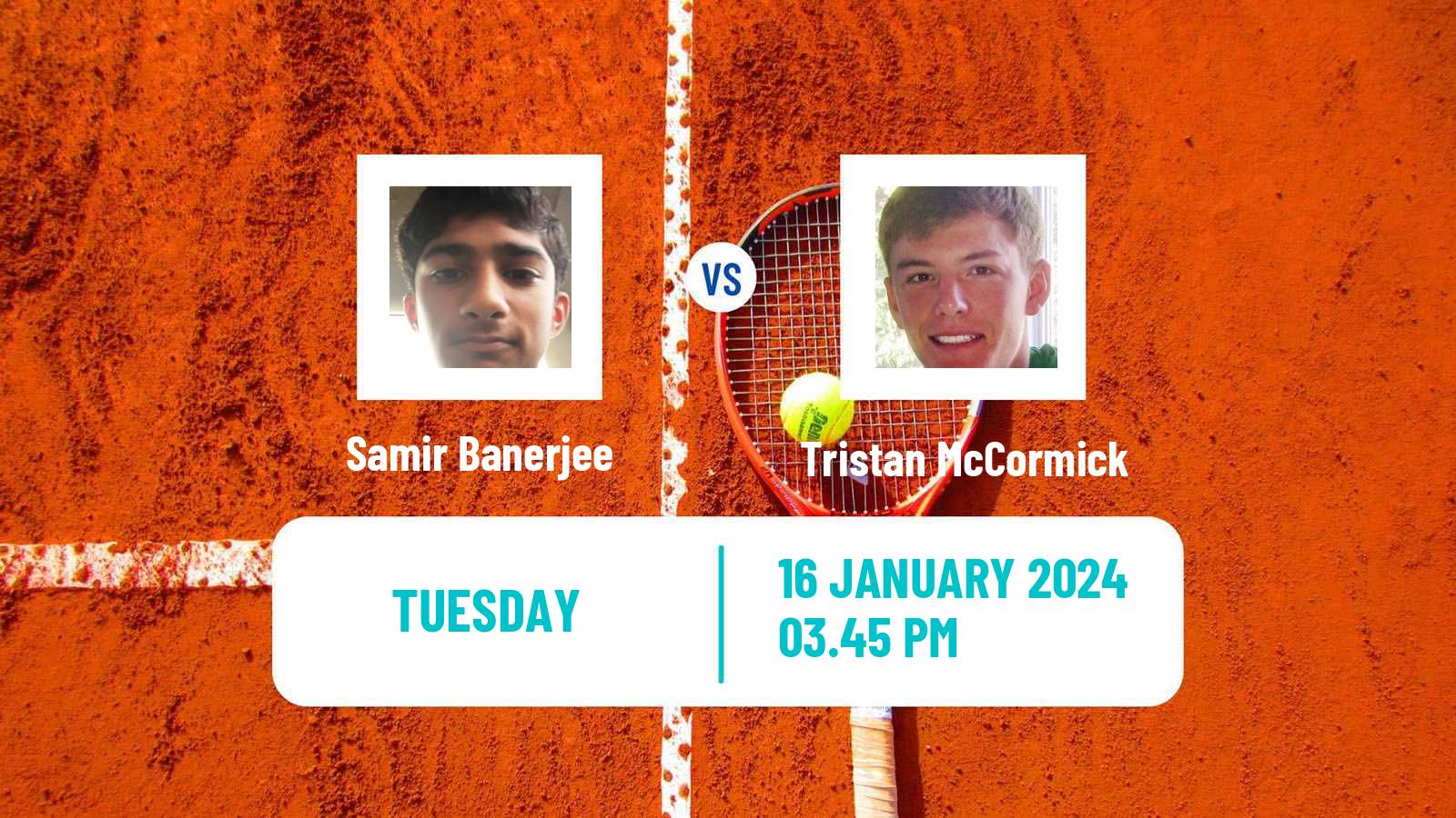 Tennis ITF M25 Ithaca Ny Men 2024 Samir Banerjee - Tristan McCormick