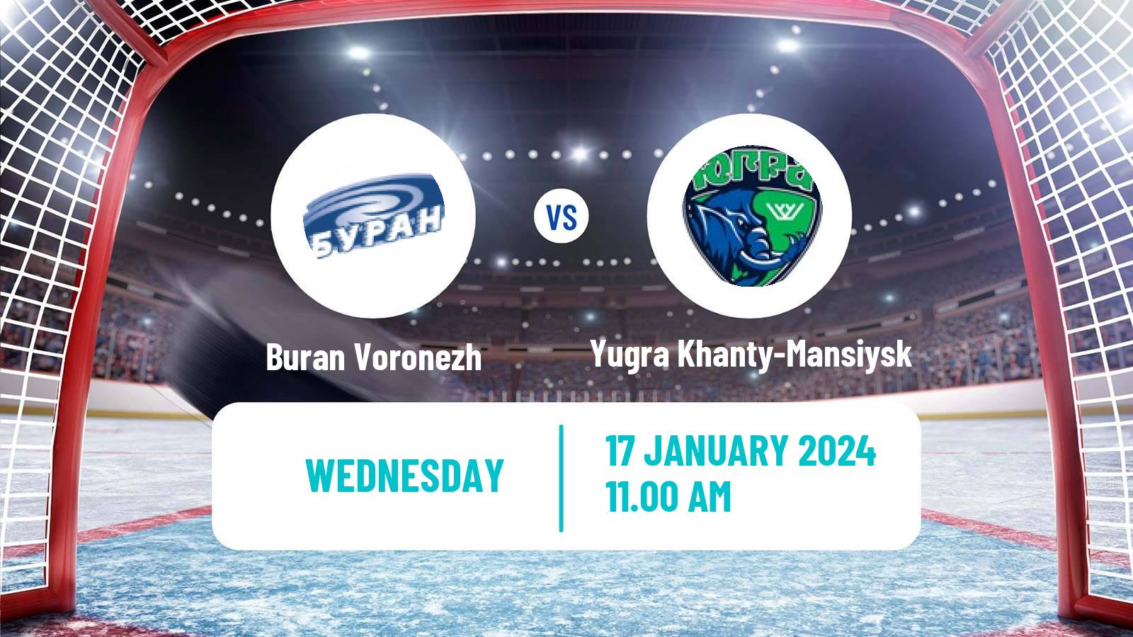Hockey VHL Buran Voronezh - Yugra Khanty-Mansiysk