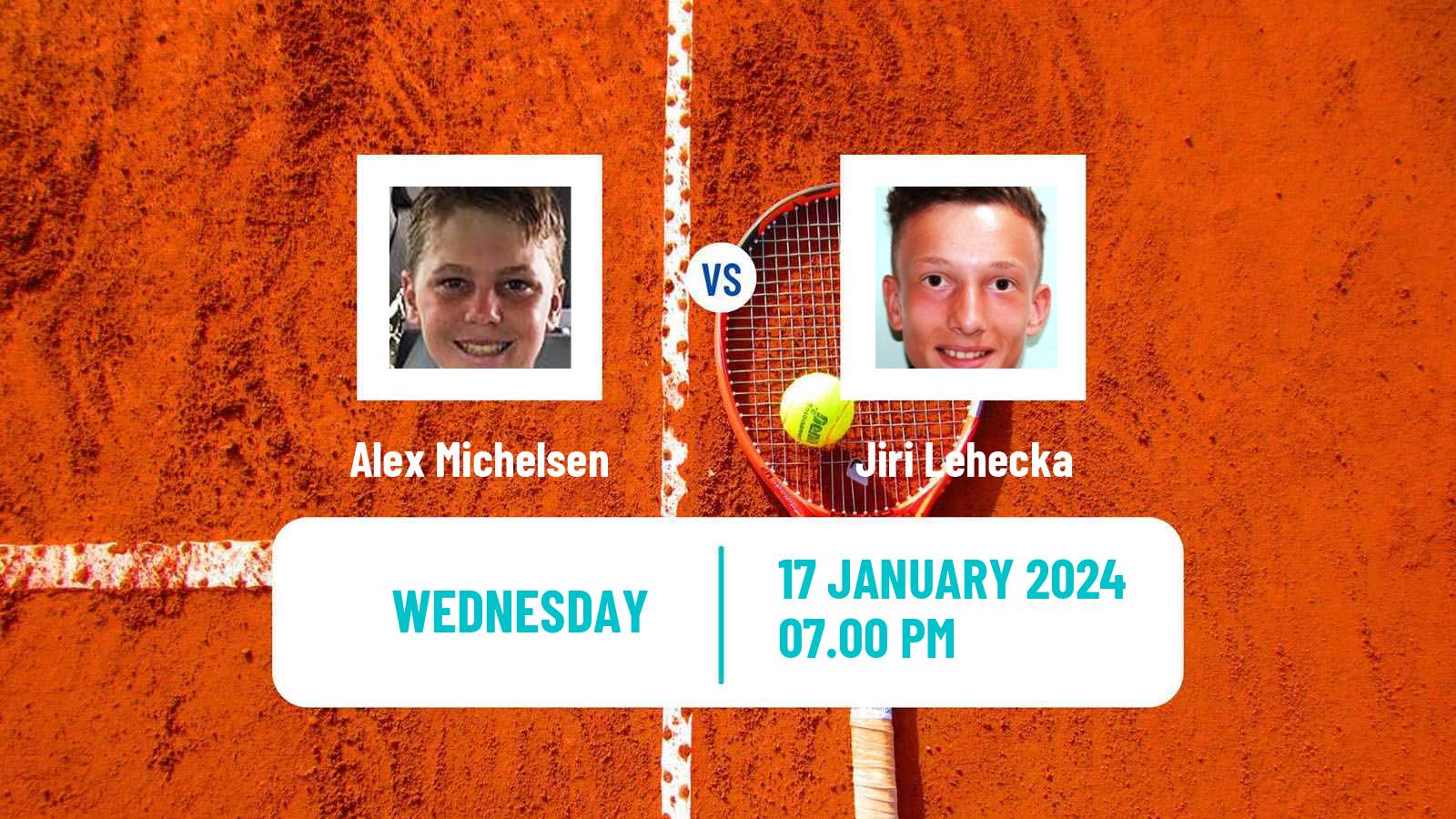 Tennis ATP Australian Open Alex Michelsen - Jiri Lehecka