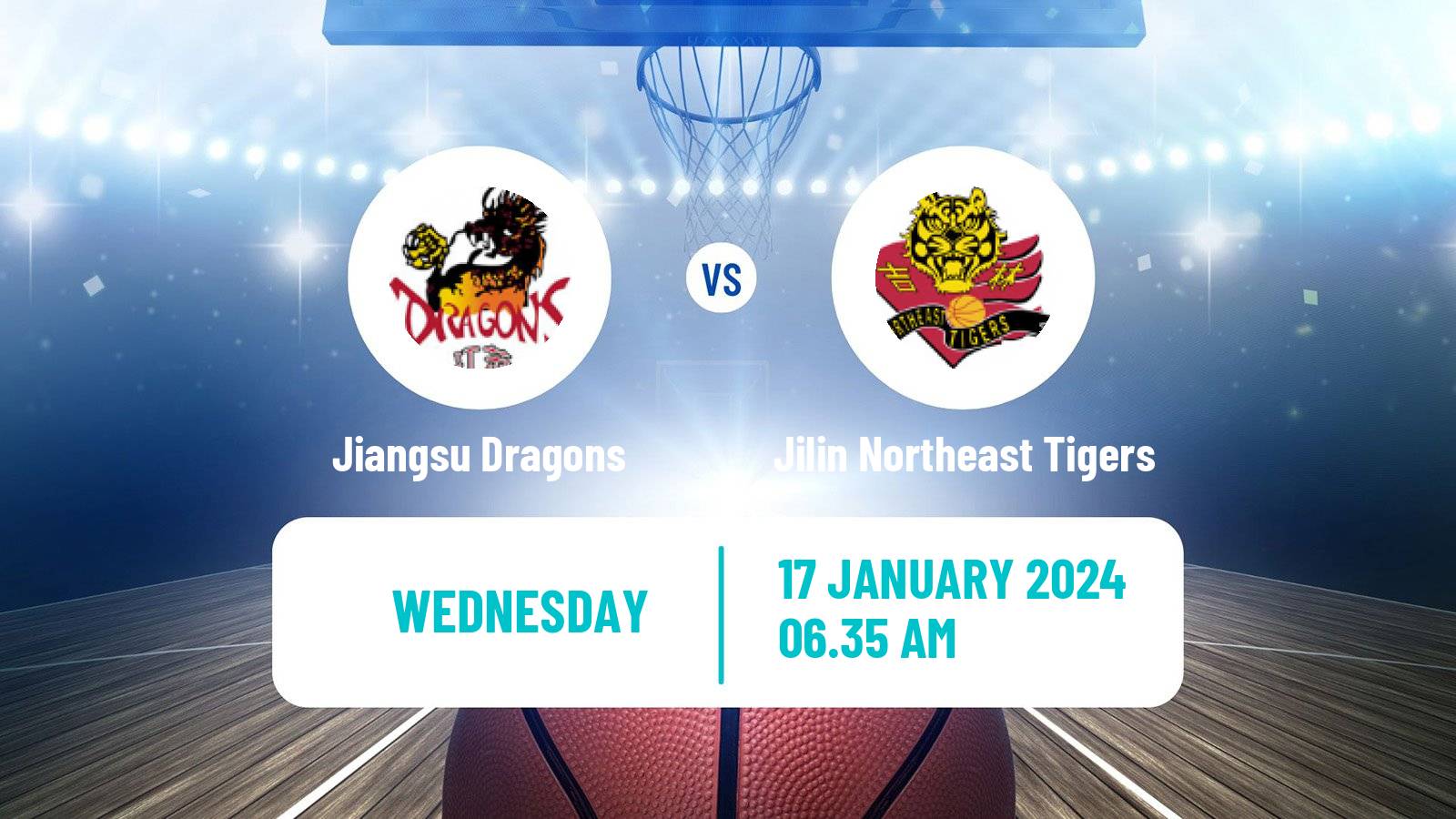 Basketball CBA Jiangsu Dragons - Jilin Northeast Tigers