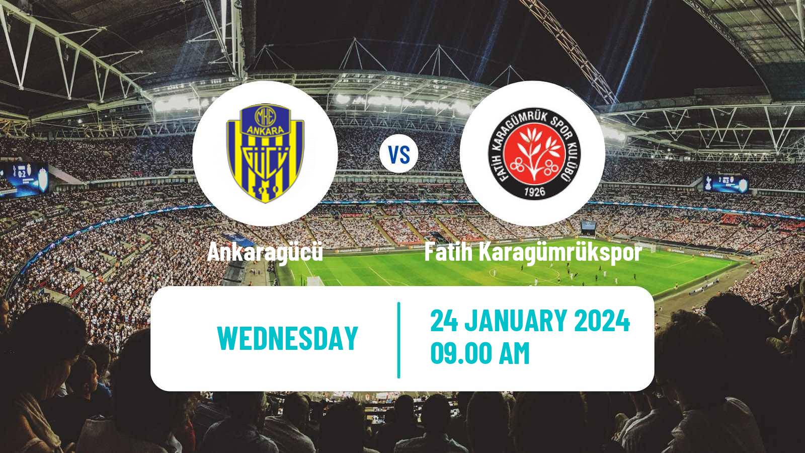Soccer Turkish Super League Ankaragücü - Fatih Karagümrükspor