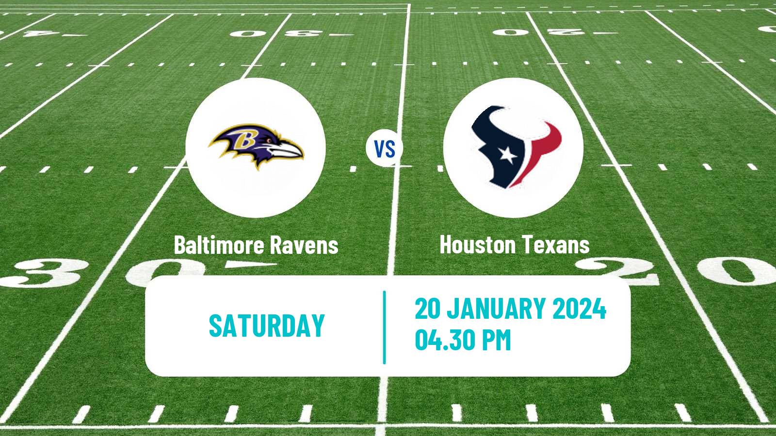 American football NFL Baltimore Ravens - Houston Texans