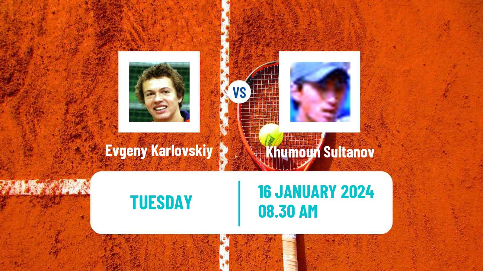 Tennis ITF M25 Doha Men Evgeny Karlovskiy - Khumoun Sultanov