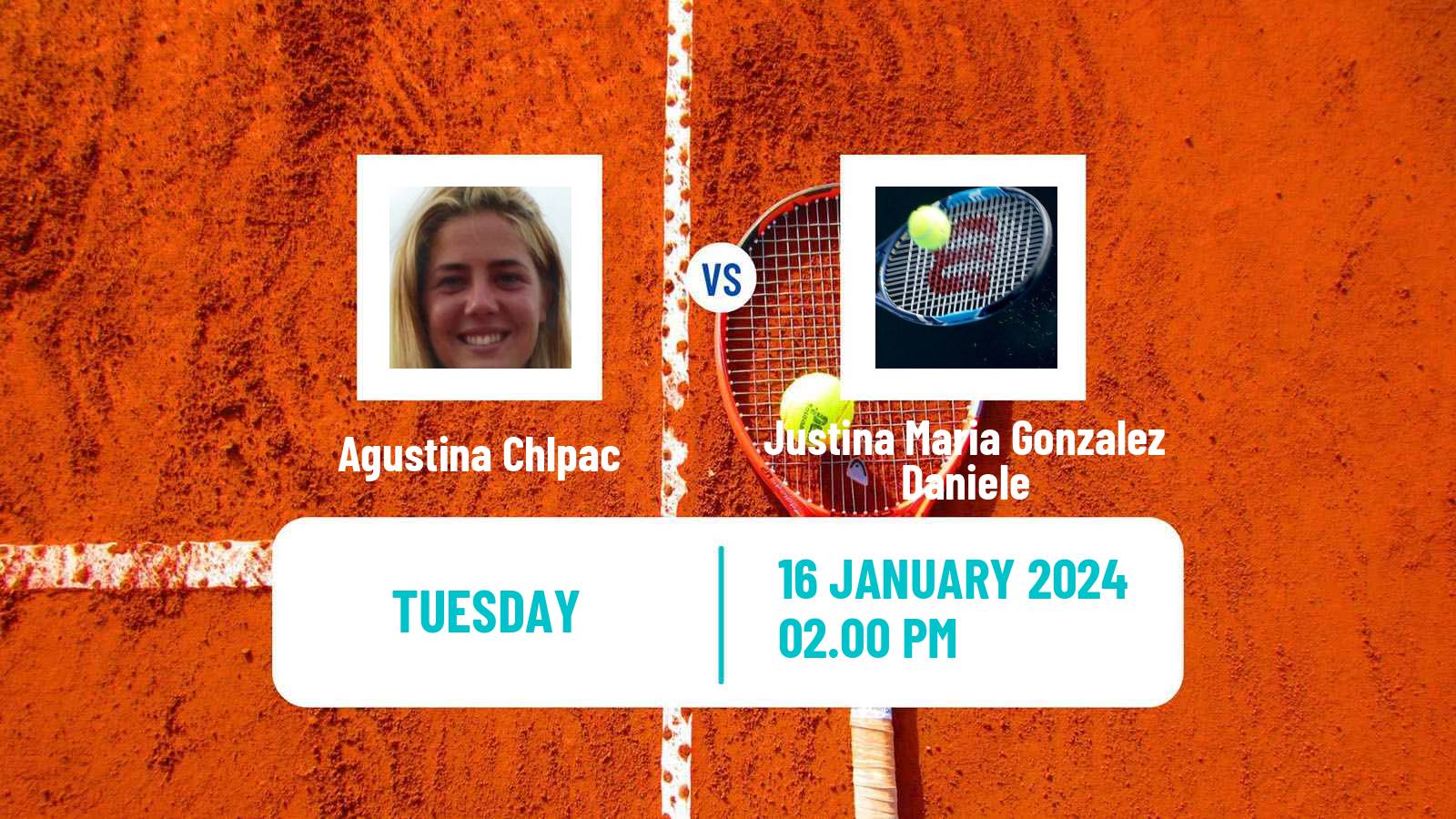 Tennis ITF W35 Buenos Aires Women Agustina Chlpac - Justina Maria Gonzalez Daniele