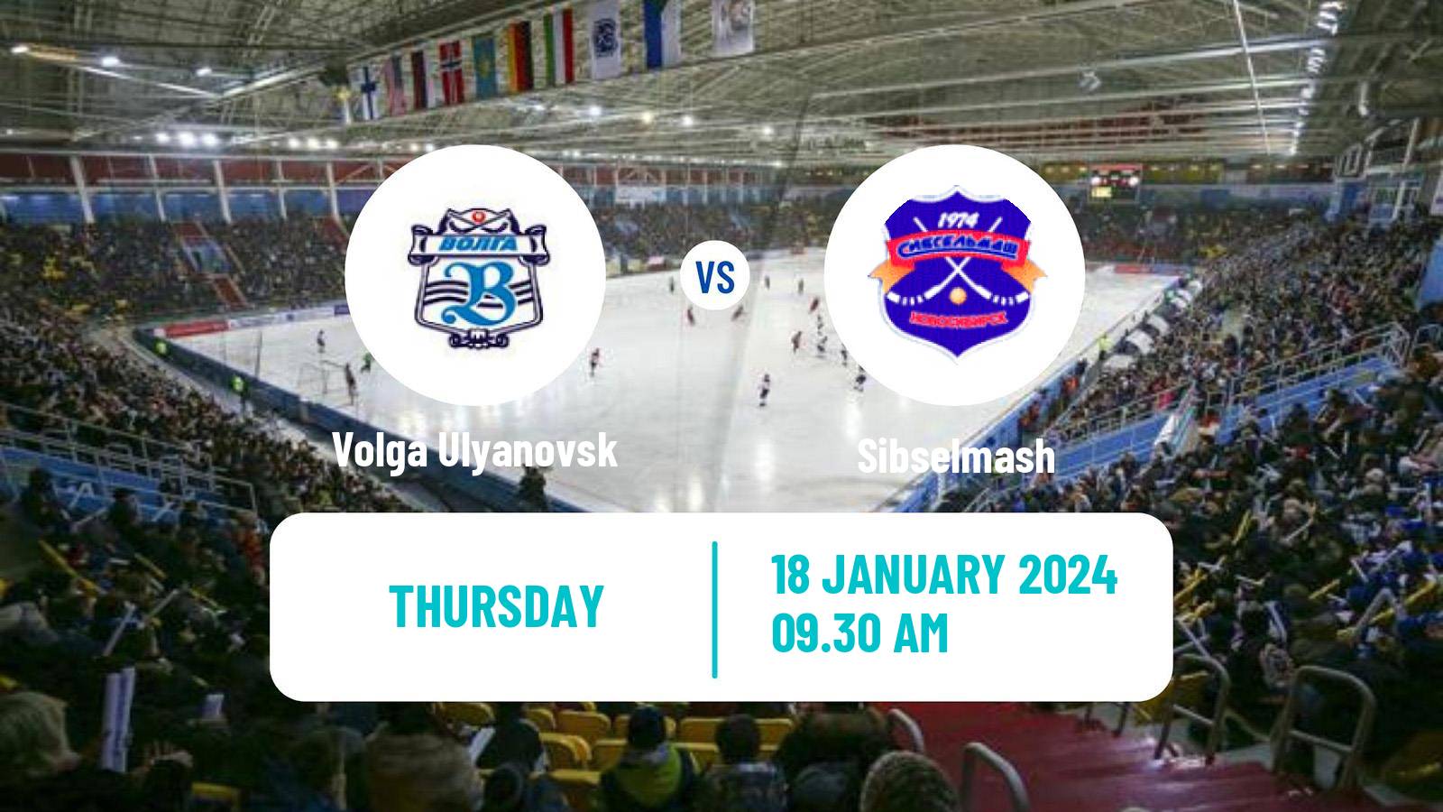 Bandy Russian Super League Bandy Volga Ulyanovsk - Sibselmash