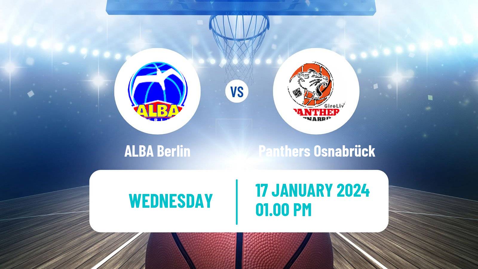 Basketball German DBBL ALBA Berlin - Panthers Osnabrück
