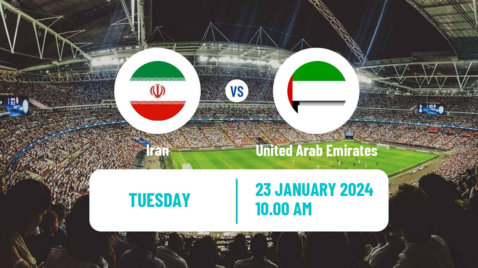 Soccer Asian Cup Iran - United Arab Emirates