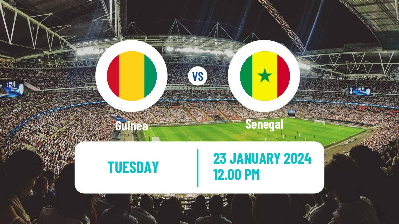 Soccer Africa Cup of Nations Guinea - Senegal