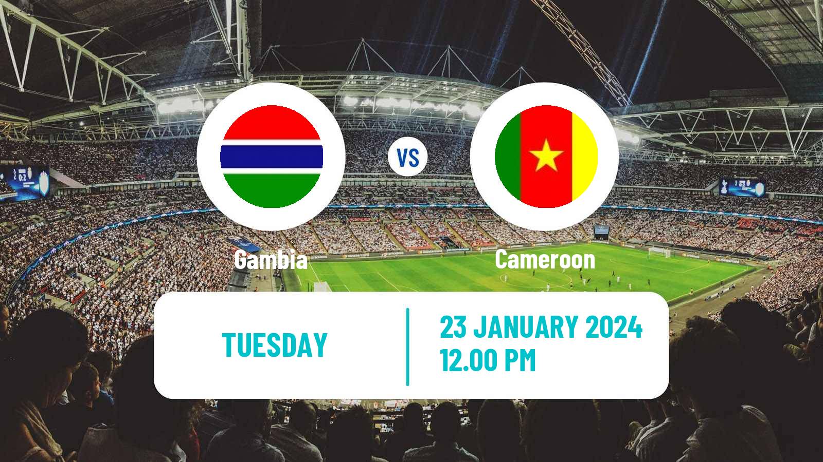 Soccer Africa Cup of Nations Gambia - Cameroon