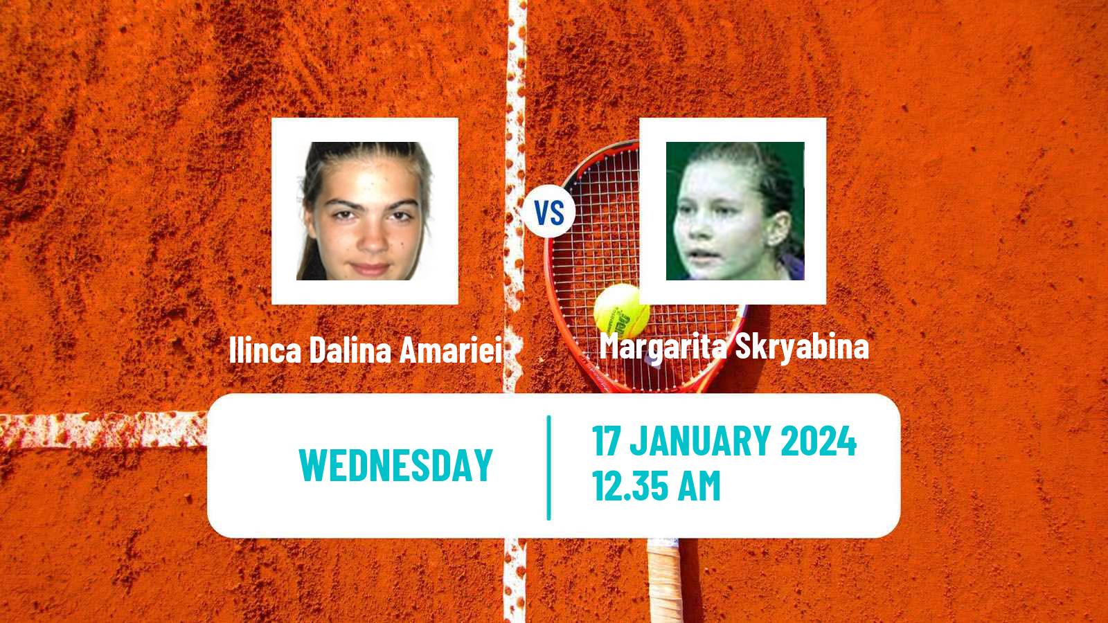 Tennis ITF W50 Antalya Women Ilinca Dalina Amariei - Margarita Skryabina