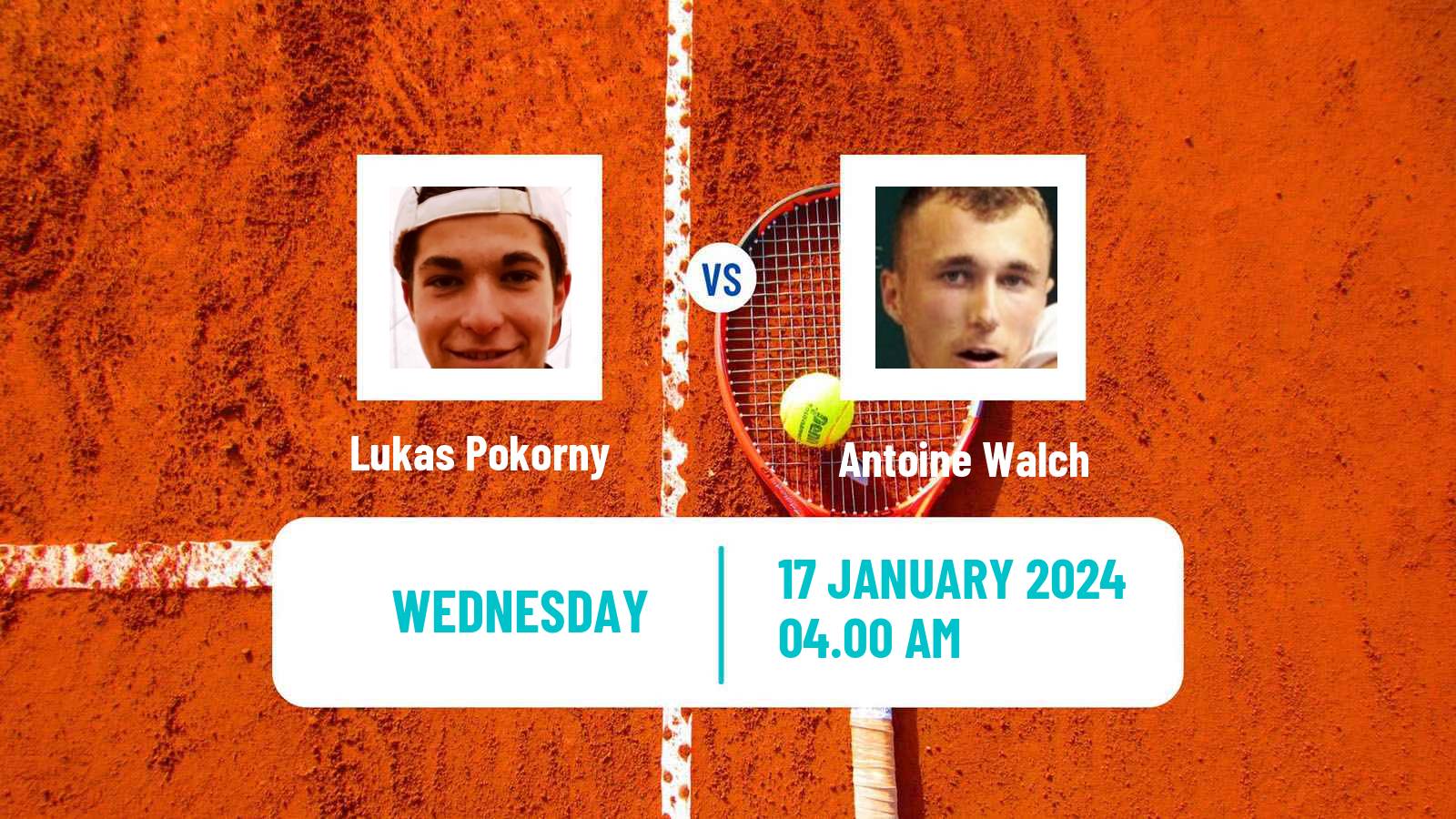 Tennis ITF M15 Bressuire Men Lukas Pokorny - Antoine Walch