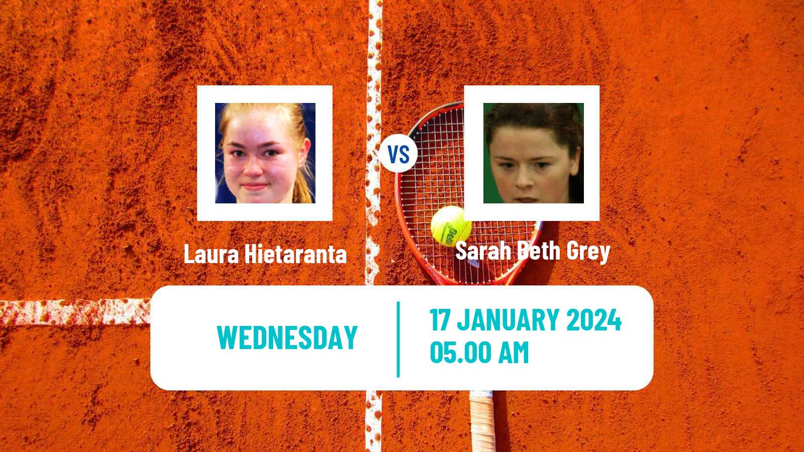 Tennis ITF W35 Sunderland Women Laura Hietaranta - Sarah Beth Grey