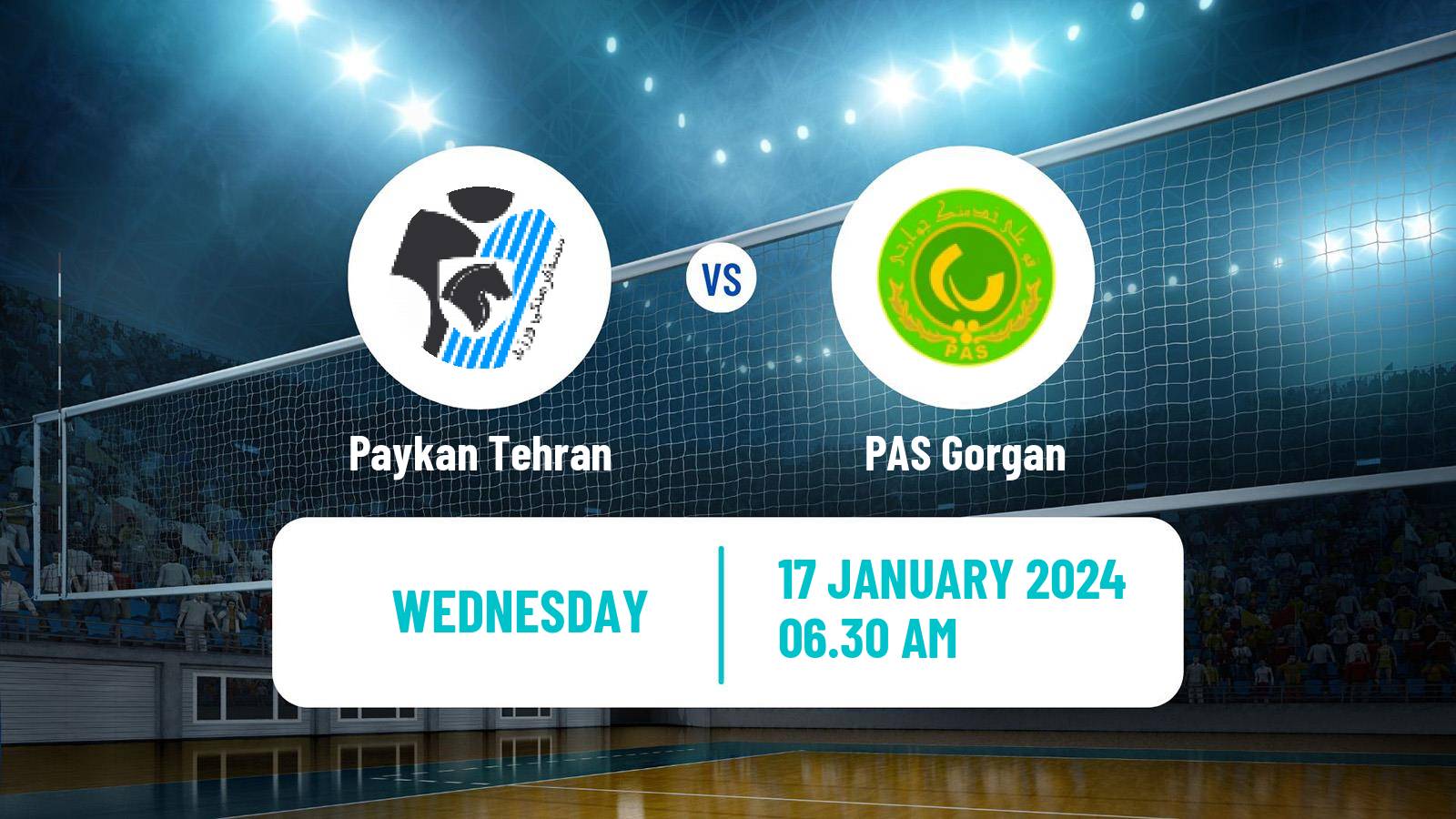 Volleyball Iran Super League Volleyball Paykan Tehran - PAS Gorgan