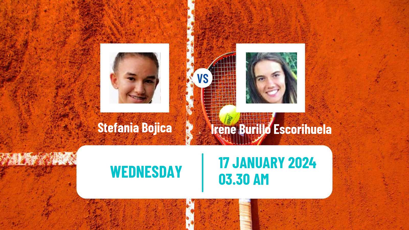 Tennis ITF W35 Monastir Women Stefania Bojica - Irene Burillo Escorihuela