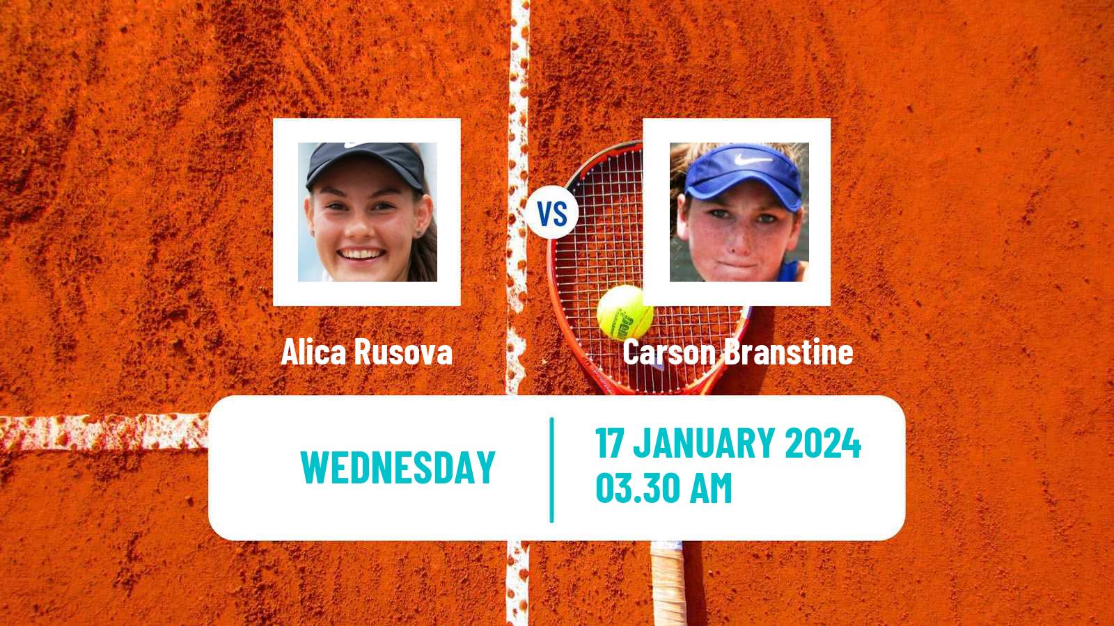Tennis ITF W35 Monastir Women Alica Rusova - Carson Branstine