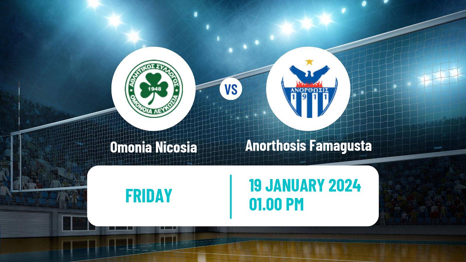 Volleyball Cypriot Championship Volleyball Omonia Nicosia - Anorthosis Famagusta